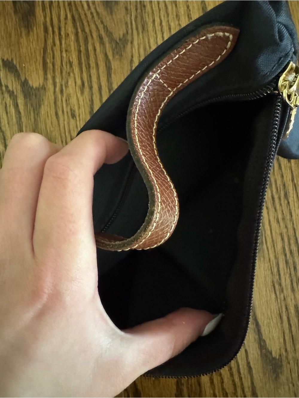Mini Longchamp black bag - Picture 2 of 3